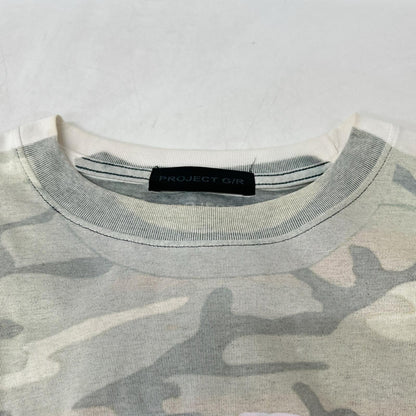 PROJECT G/R Camo Trompe-L'oeil T-Shirt White/Green
