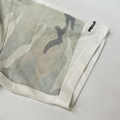 PROJECT G/R Camo Trompe-L'oeil T-Shirt White/Green