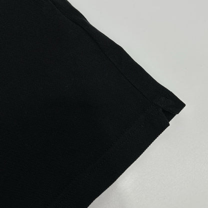 MONCLER Maglia Logo Patch Long Sleeve Polo Black Size L