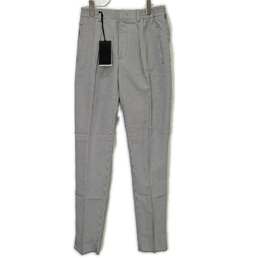 FENDI FB0767 ARX1 Striped Trousers White Rayon Size 44