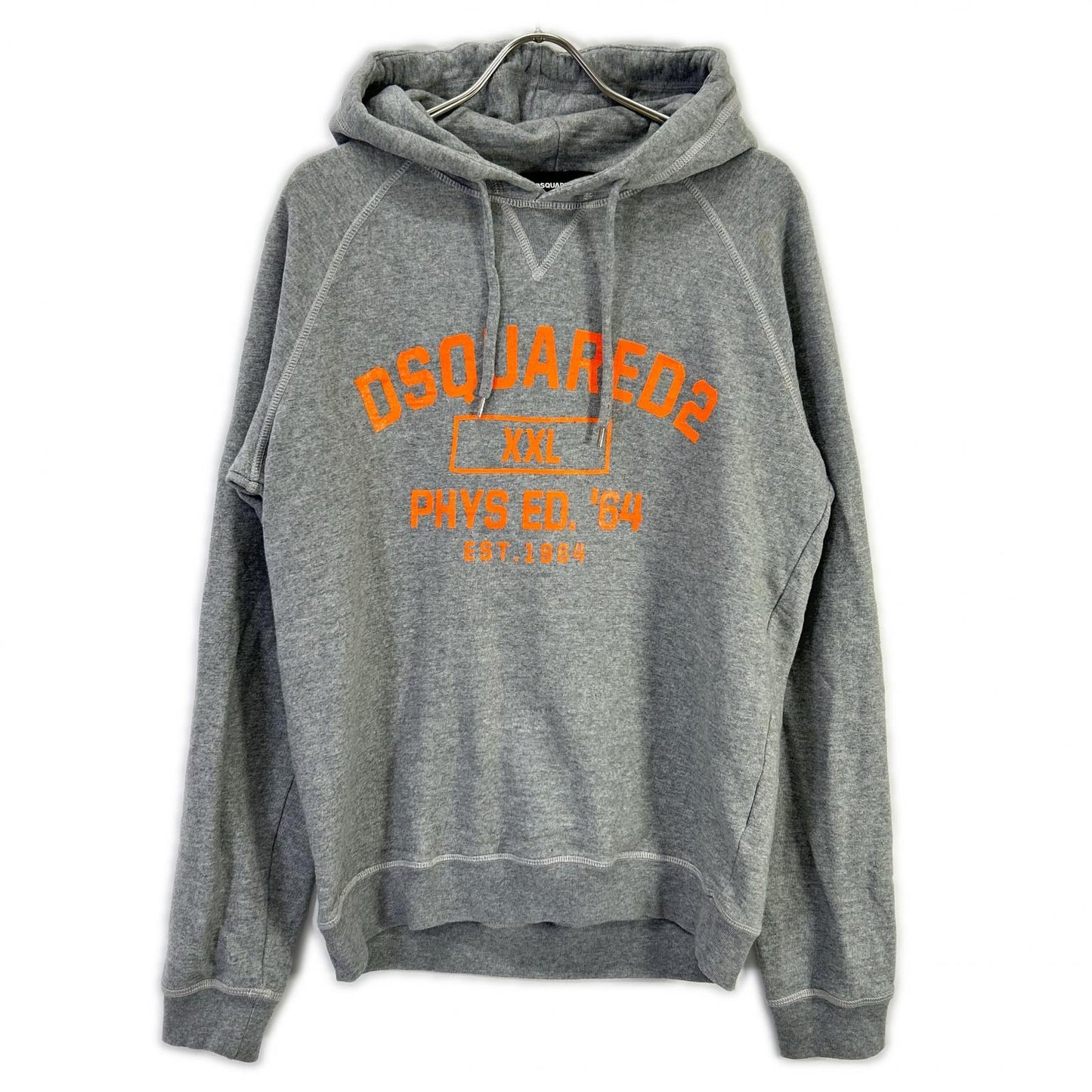 DSQUARED2 S71GU0290 Pullover Hoodie Gray Cotton Size L