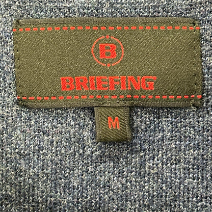 BRIEFING BRG223M41 Camo Jacquard Crewneck Navy Wool Size M