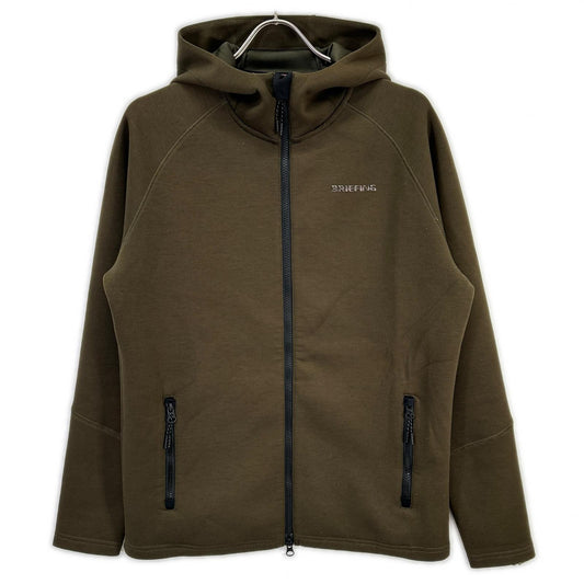 BRIEFING BRG213M39 Zip-Up Hoodie Khaki Polyester Size M