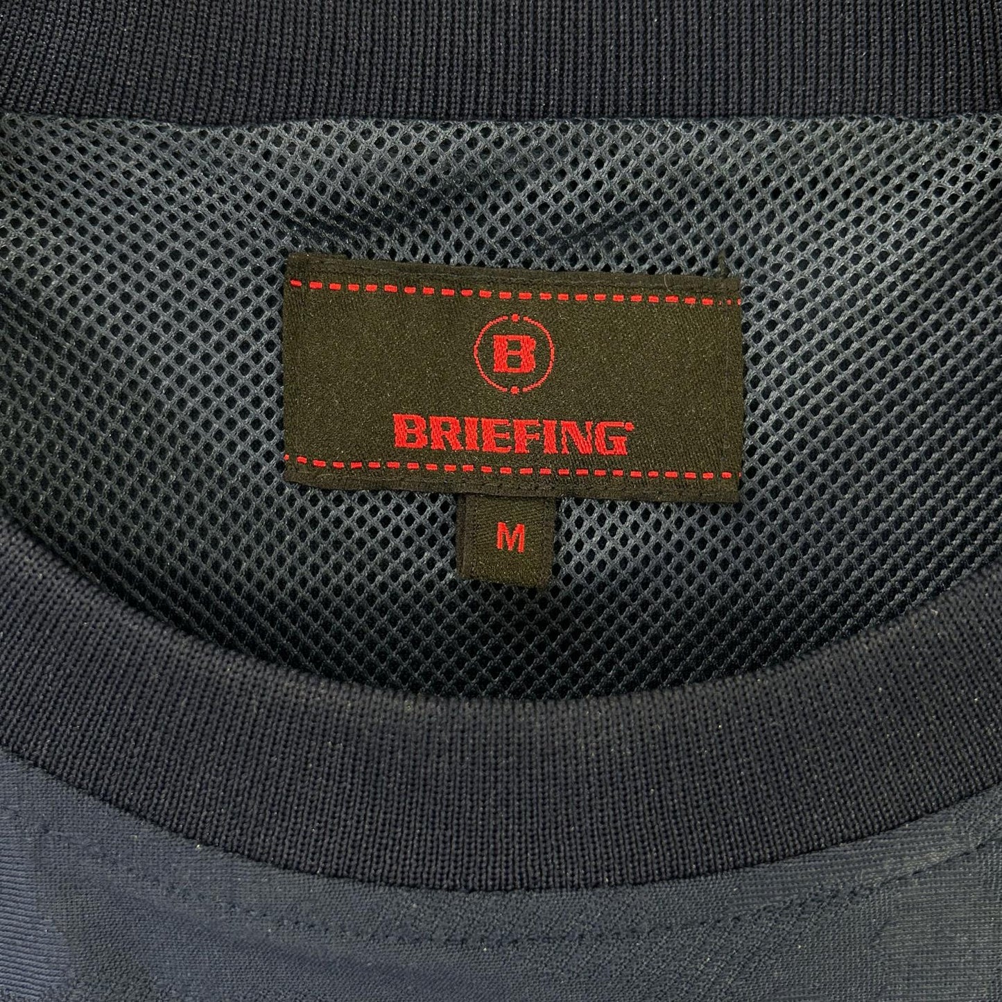 BRIEFING BRG213M20 Mesh Pullover Blue Nylon Size M