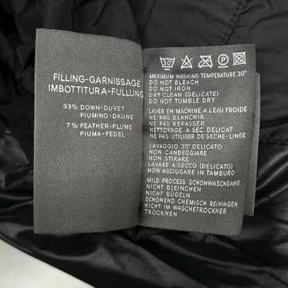 DUVETICA VEGATRE Black Down Jacket Size 48