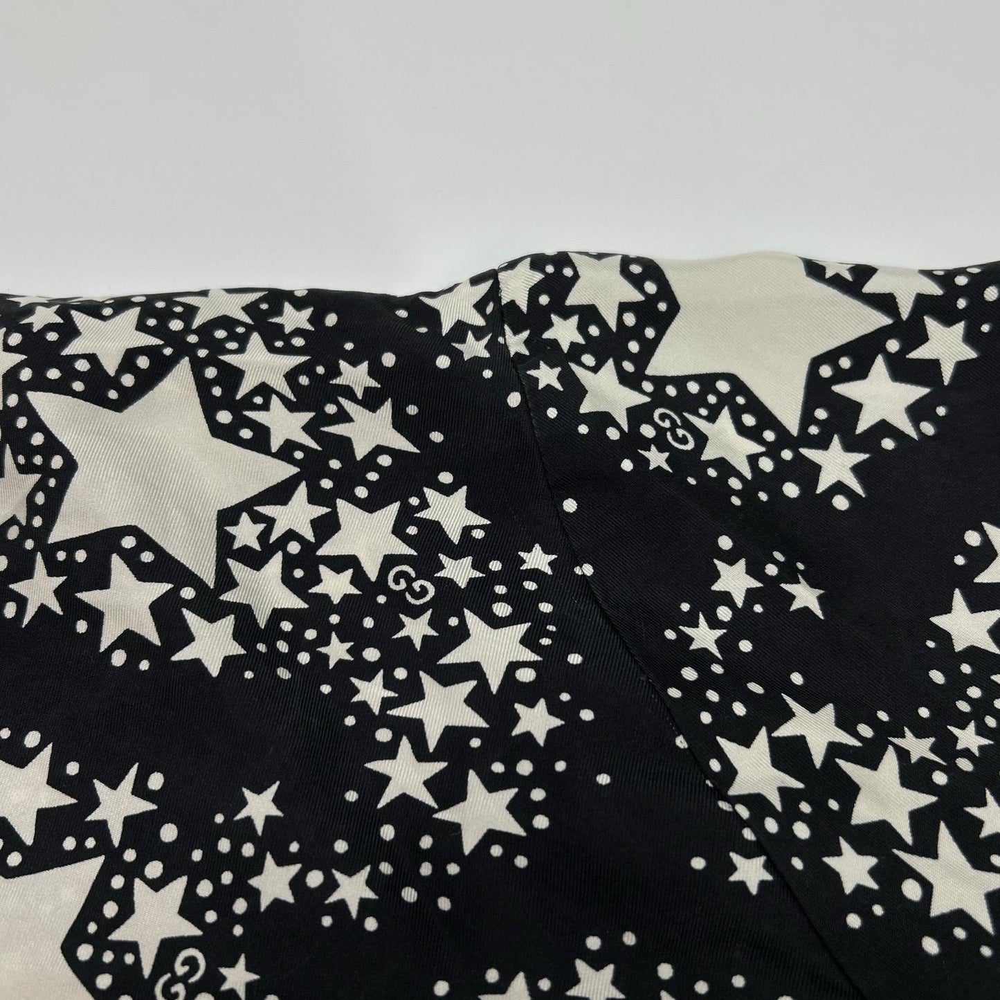 GUCCI 20SS GG Star Botanical Silk Shirt Black Size 44