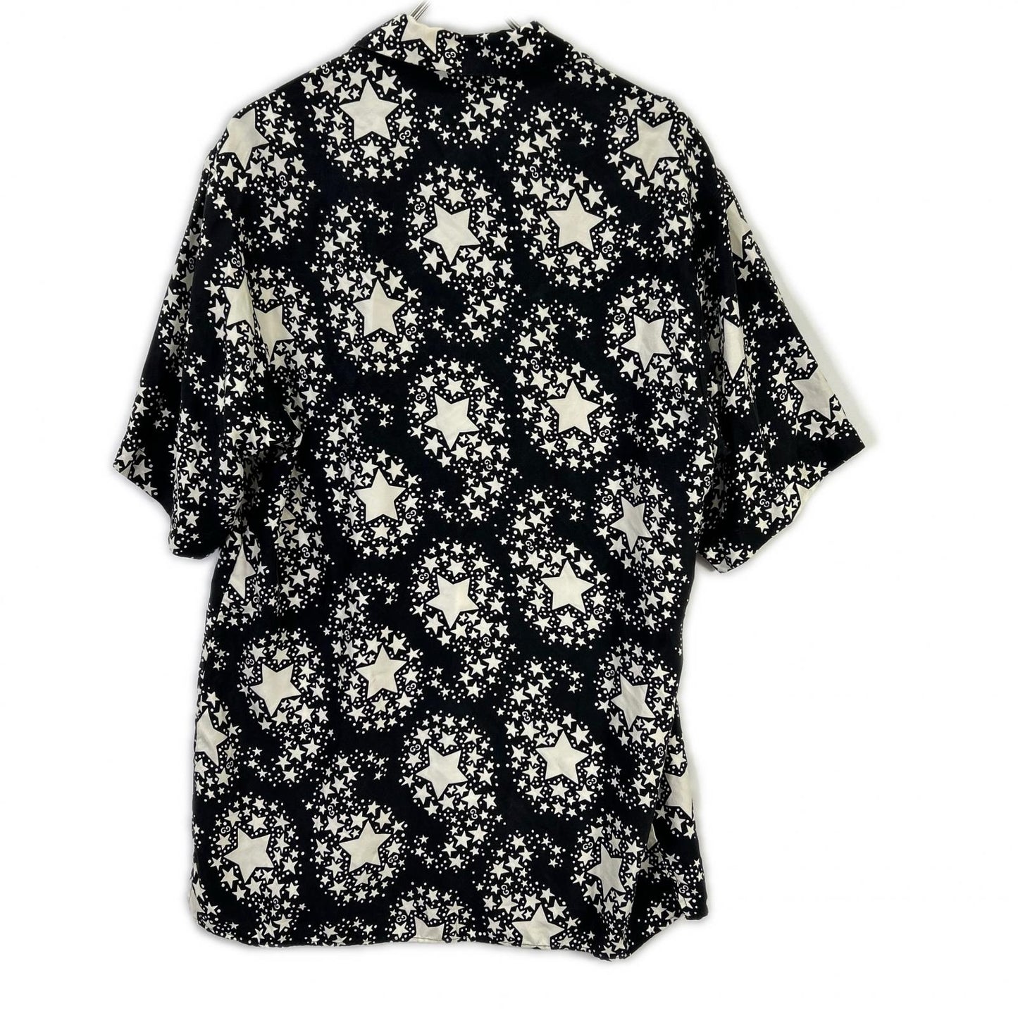 GUCCI 20SS GG Star Botanical Silk Shirt Black Size 44