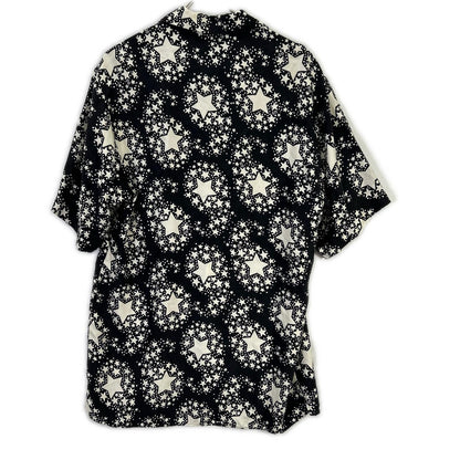 GUCCI 20SS GG Star Botanical Silk Shirt Black Size 44
