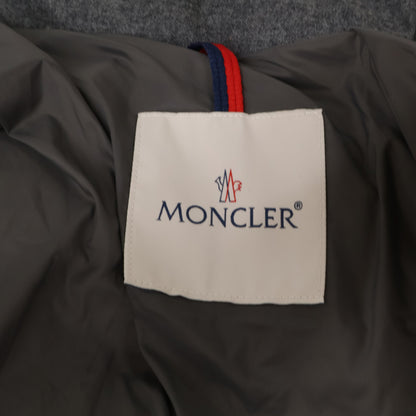 MONCLER MONTGENEVRE Wool Hooded Down Jacket Gray Size 2