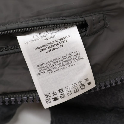 MONCLER MONTGENEVRE Wool Hooded Down Jacket Gray Size 2