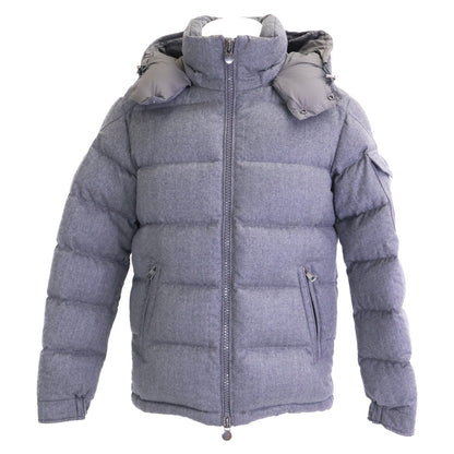 MONCLER MONTGENEVRE Wool Down Jacket Gray Size 1