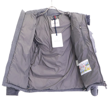 MONCLER MONTGENEVRE Wool Down Jacket Gray Size 1
