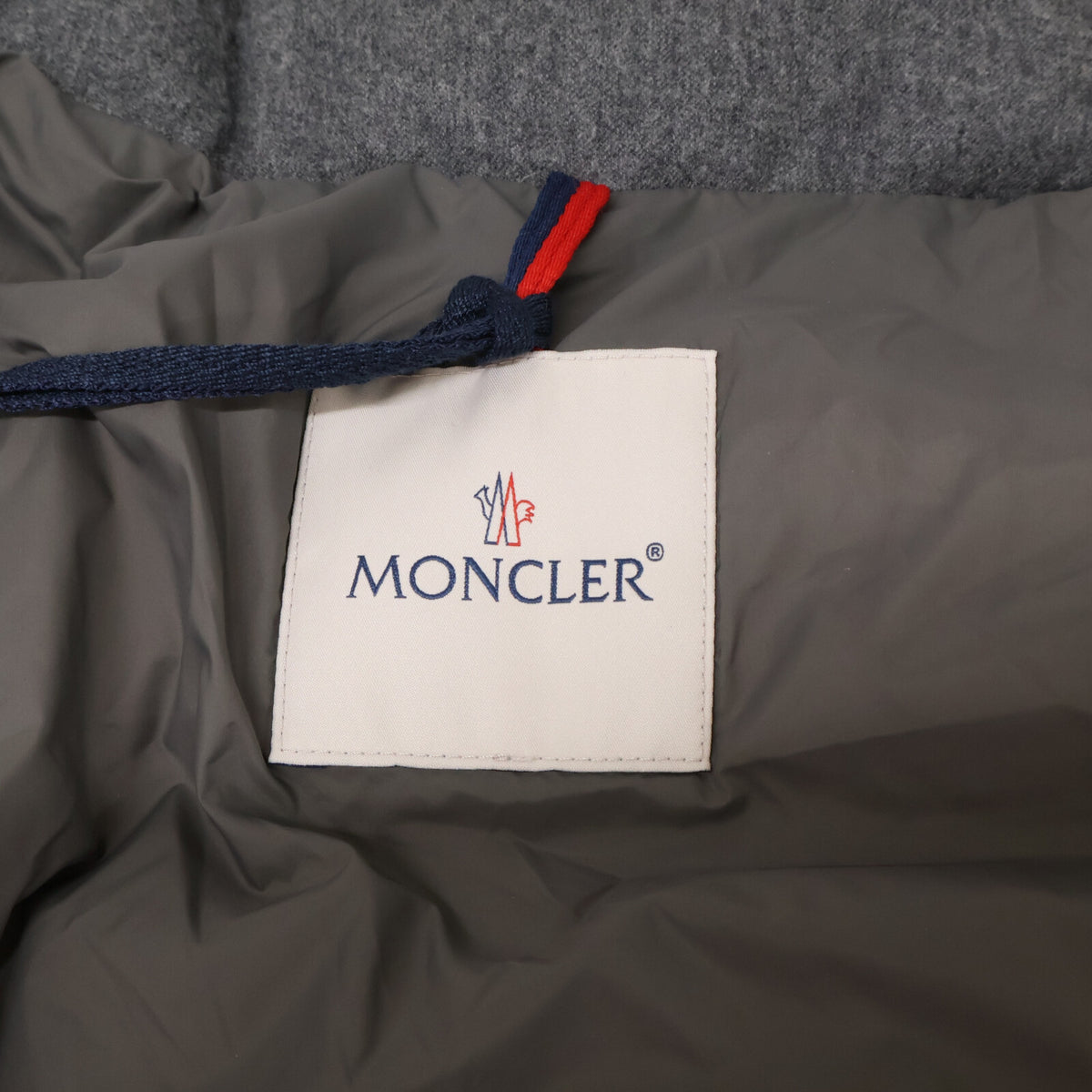 MONCLER MONTGENEVRE Wool Down Jacket Gray Size 1