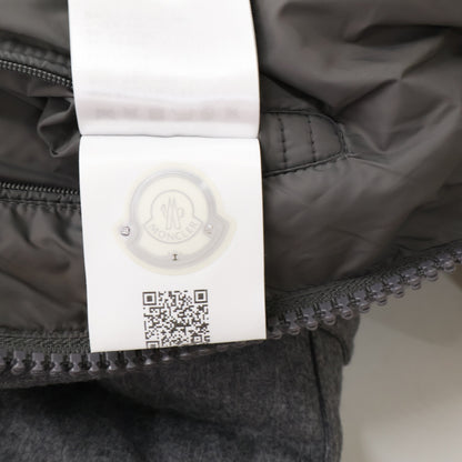 MONCLER MONTGENEVRE Wool Down Jacket Gray Size 1