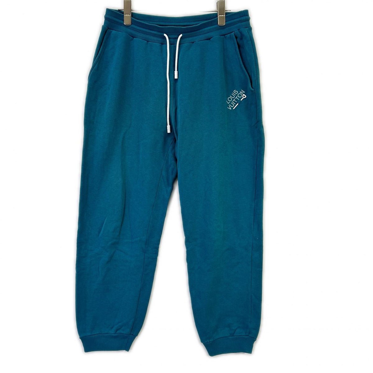Louis Vuitton IHN Blue Embroidered Cotton Sweatpants Size M