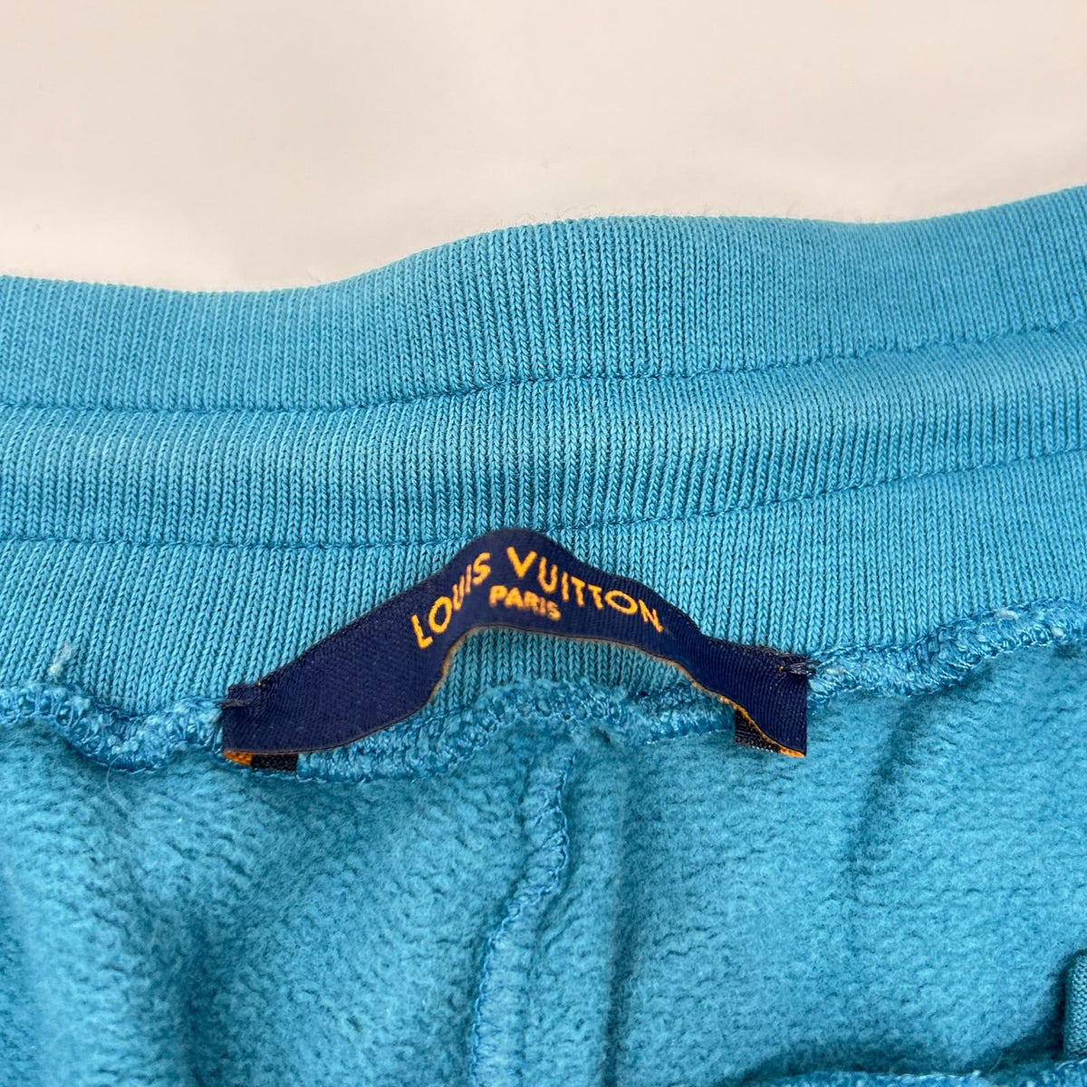 Louis Vuitton IHN Blue Embroidered Cotton Sweatpants Size M