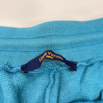 Louis Vuitton IHN Blue Embroidered Cotton Sweatpants Size M