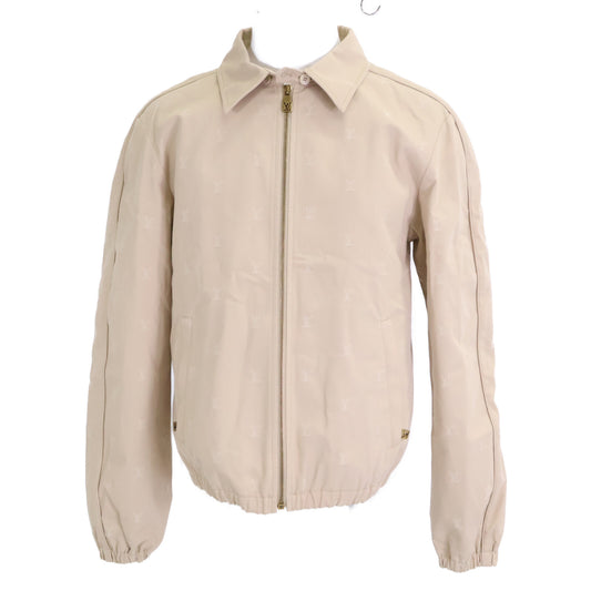 LOUIS VUITTON 24LV Monogram Zip-up Blouson Beige Size 46