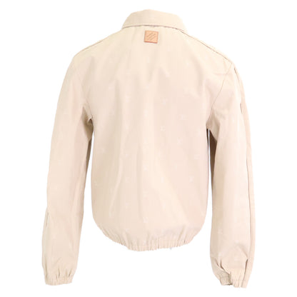 LOUIS VUITTON 24LV Monogram Zip-up Blouson Beige Size 46