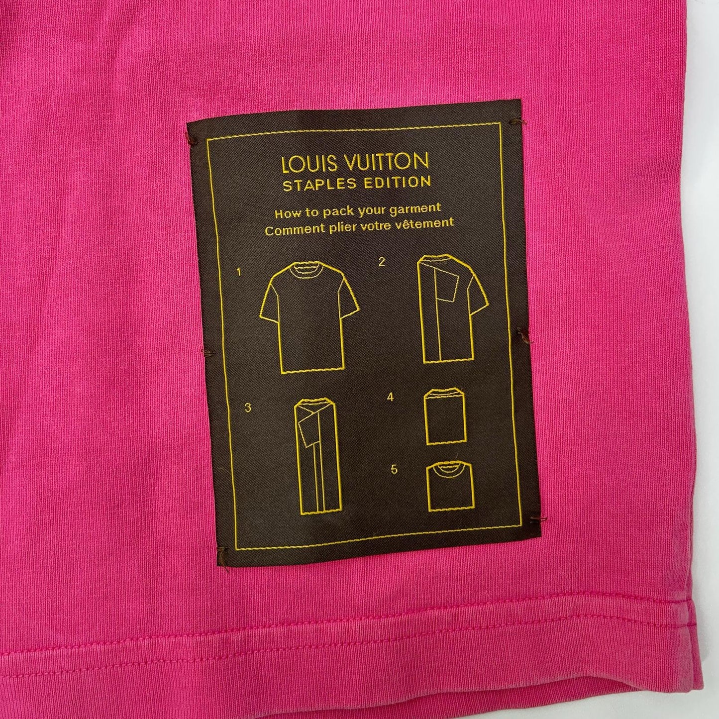 LOUIS VUITTON FW22 Pink Inside Out T-Shirt Size XL