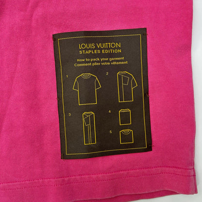 LOUIS VUITTON FW22 Pink Inside Out T-Shirt Size XL