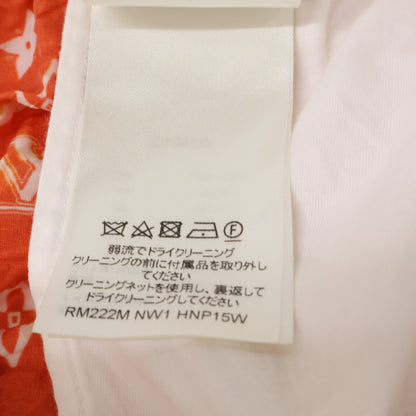 LOUIS VUITTON Monogram Bandana Bleached Shorts Orange Size M