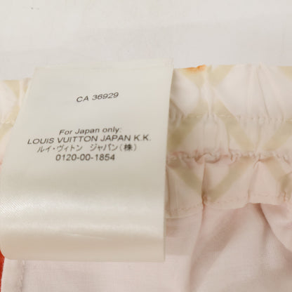LOUIS VUITTON Monogram Bandana Bleached Shorts Orange Size M