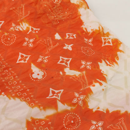 LOUIS VUITTON Monogram Bandana Bleached Shorts Orange Size M