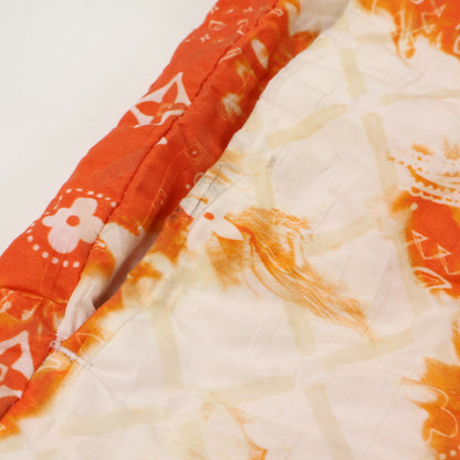 LOUIS VUITTON Monogram Bandana Bleached Shorts Orange Size M