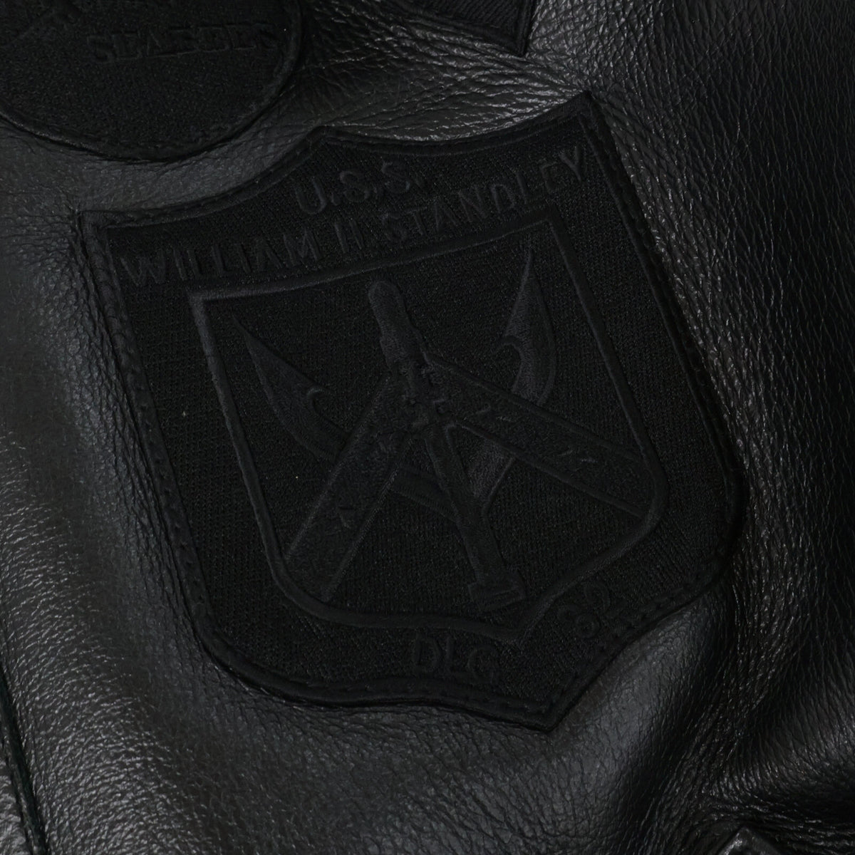 AVIREX B-3 Mouton Flight Jacket Black Size 44