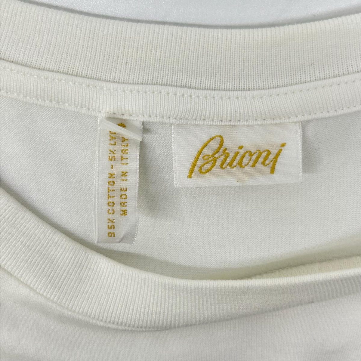 Brioni White Cotton ROYAL HAWAI Print T-Shirt Size S