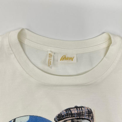 Brioni White Cotton ROYAL HAWAI Print T-Shirt Size S