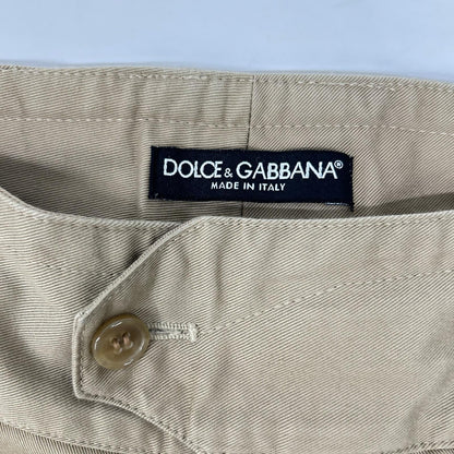 DOLCE&GABBANA G3JOTT Cotton Chinos Beige Size 46