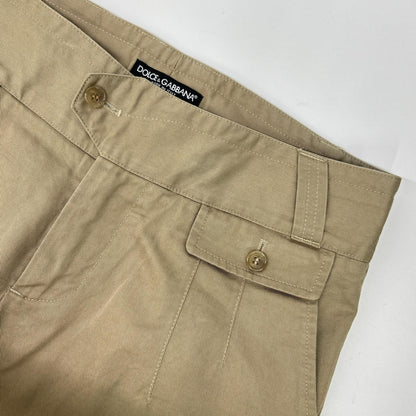 DOLCE&GABBANA G3JOTT Cotton Chinos Beige Size 46
