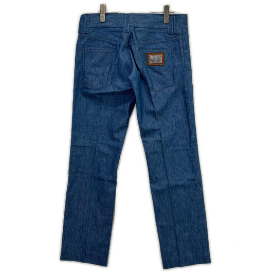 DOLCE&GABBANA 12GOLD Light Blue Plate Jeans Size 32