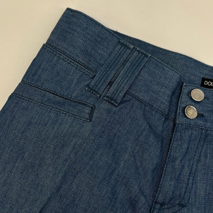 DOLCE&GABBANA 12GOLD Light Blue Plate Jeans Size 32
