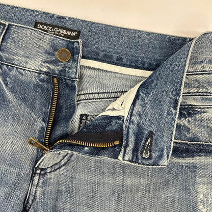 DOLCE&GABBANA G3RZTD Distressed Plate Jeans Size 44