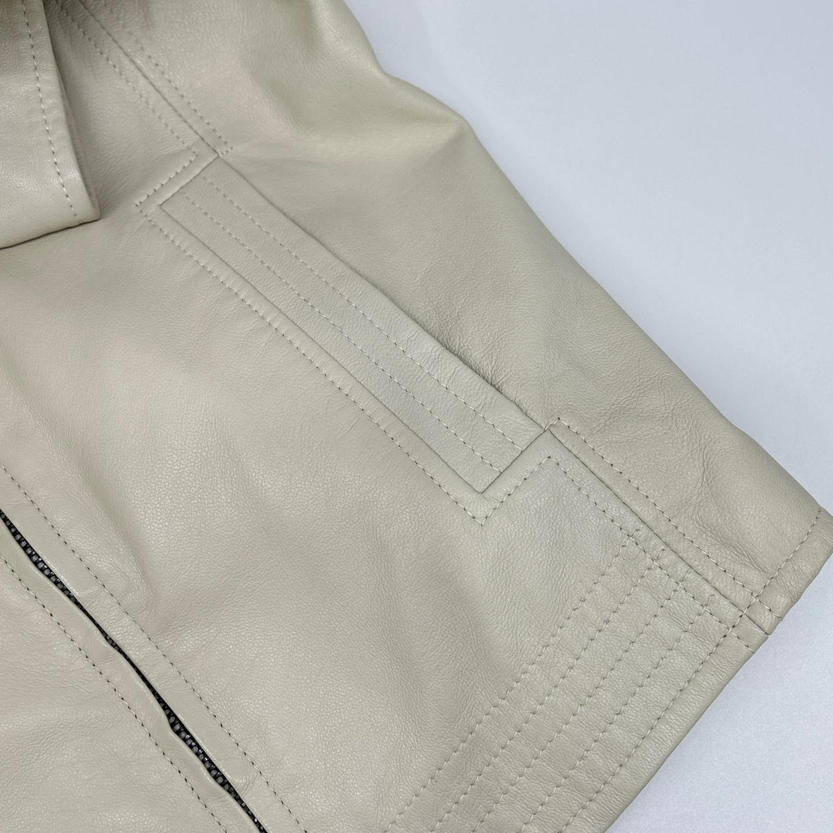 DOLCE&GABBANA G9708L Off-White Riders Jacket Size 46