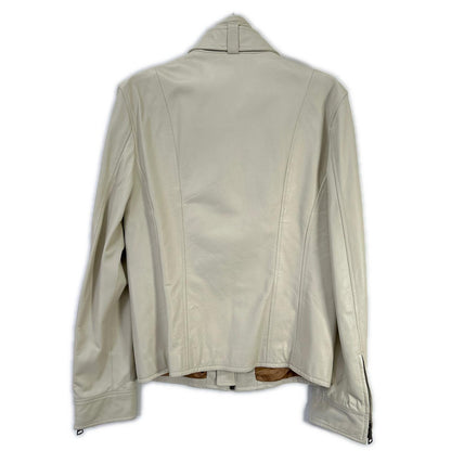 DOLCE&GABBANA G9708L Off-White Riders Jacket Size 46