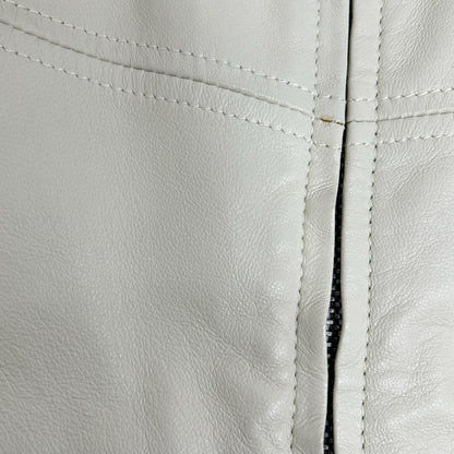 DOLCE&GABBANA G9708L Off-White Riders Jacket Size 46