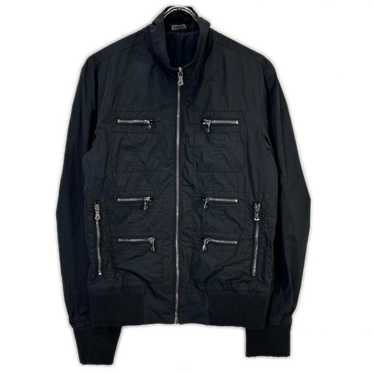 DOLCE&GABBANA G9I23T Nylon Multi-Pocket Jacket Black Size 46