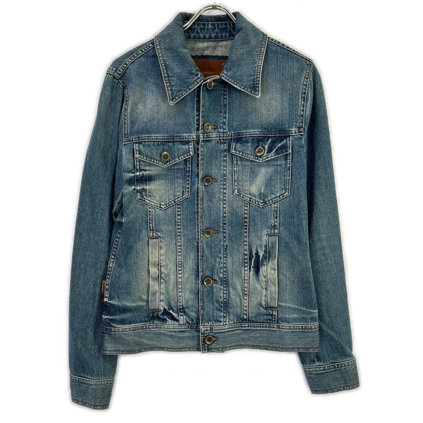 DOLCE&GABBANA G9B81D Indigo Pocketed Denim Jacket Size 46