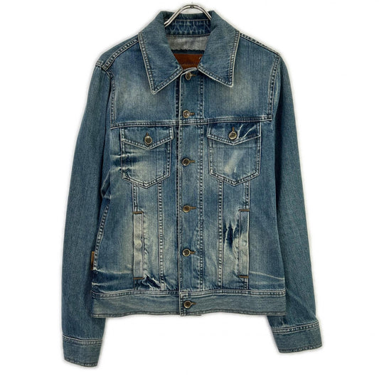 DOLCE&GABBANA G9B81D Indigo Pocketed Denim Jacket Size 46
