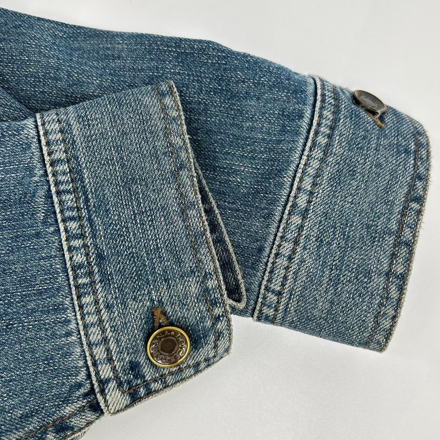 DOLCE&GABBANA G9B81D Indigo Pocketed Denim Jacket Size 46