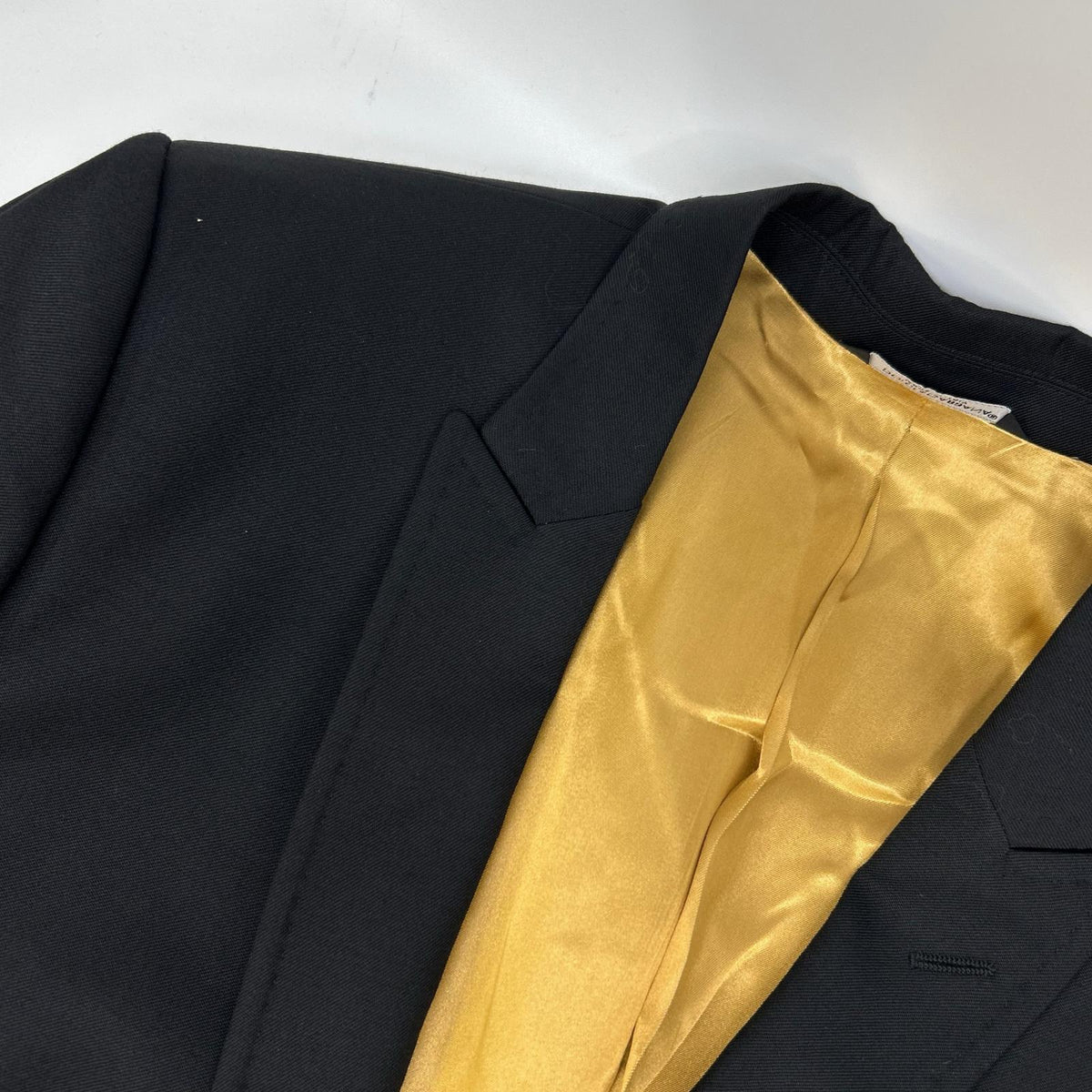 DOLCE&GABBANA G2858T Virgin Wool Gold Blazer Black Jacket
