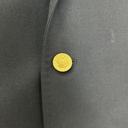DOLCE&GABBANA G2858T Virgin Wool Gold Blazer Black Jacket