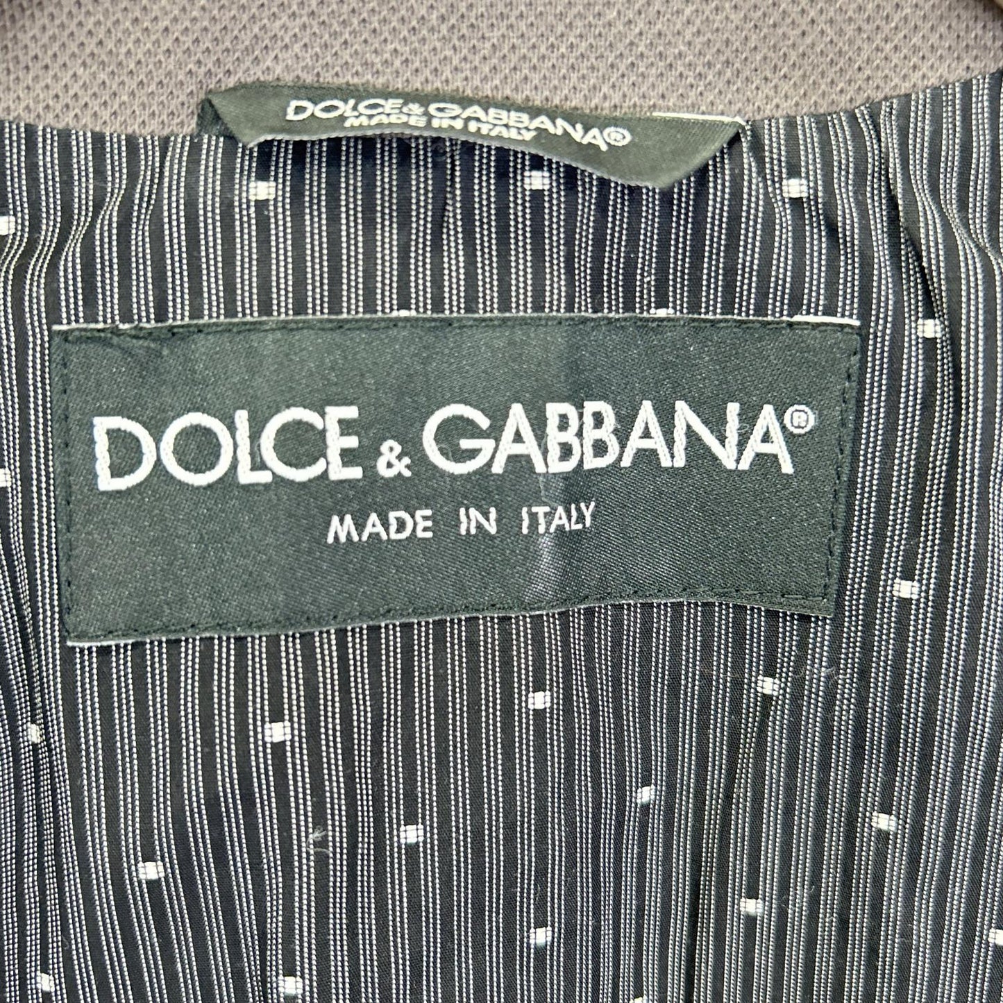 DOLCE&GABBANA G2EO5T Cotton Tailored Blazer Gray Size 46