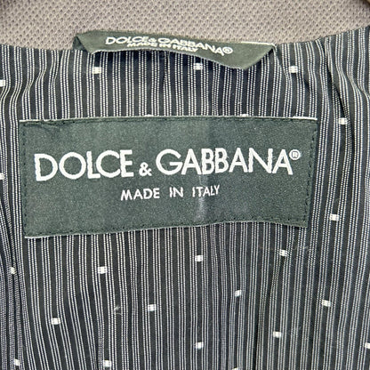 DOLCE&GABBANA G2EO5T Cotton Tailored Blazer Gray Size 46
