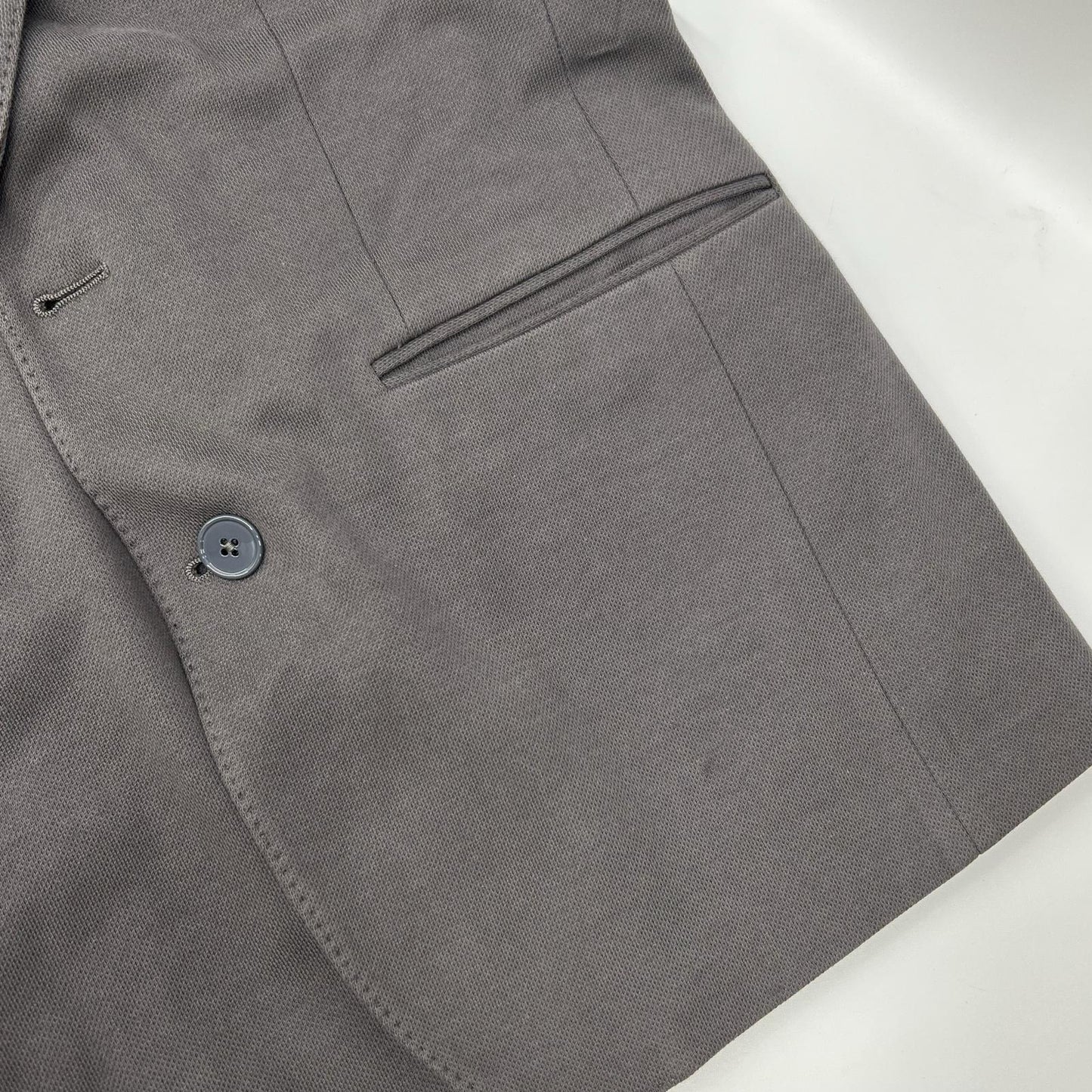 DOLCE&GABBANA G2EO5T Cotton Tailored Blazer Gray Size 46