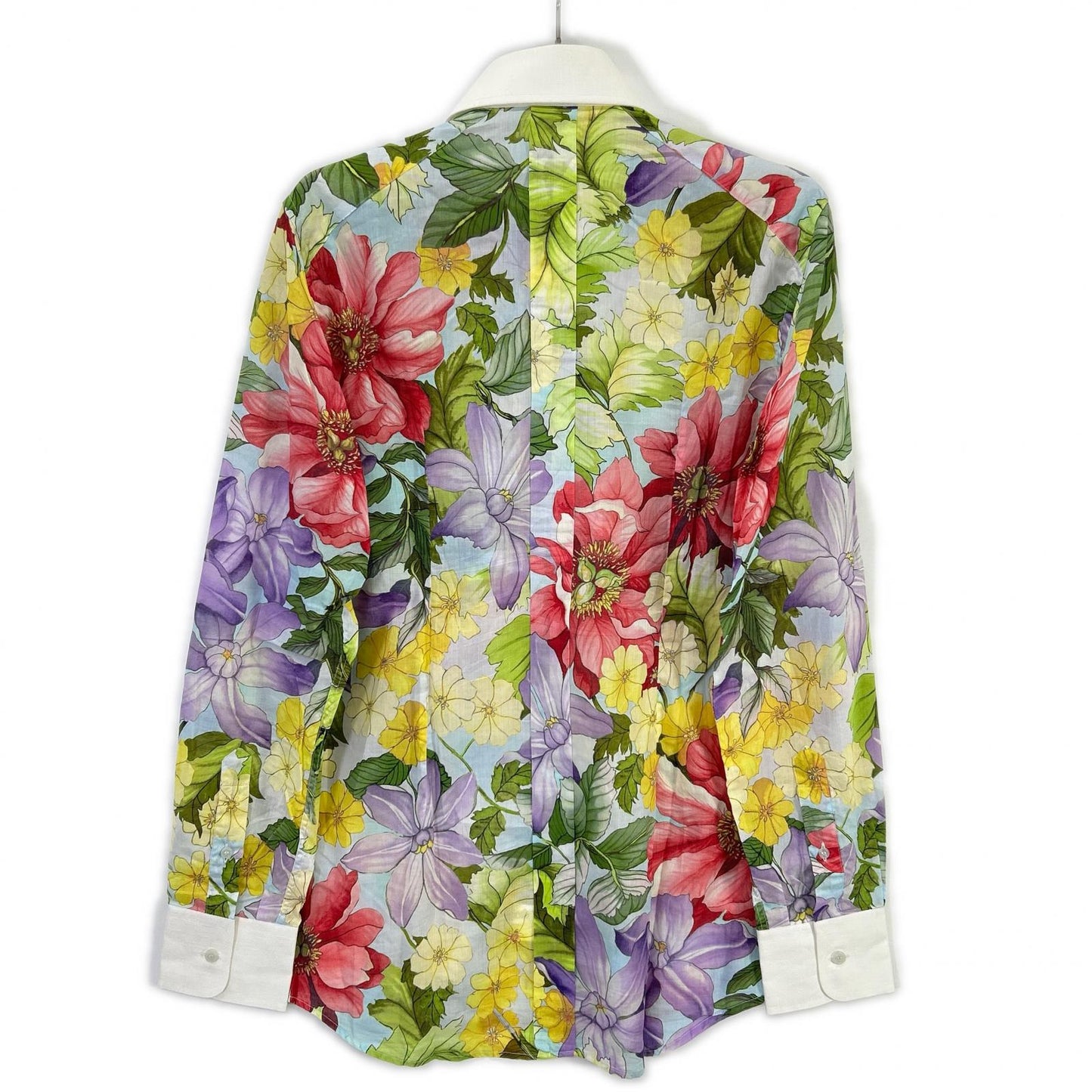 DOLCE&GABBANA Floral Print Color Block Shirt Multi